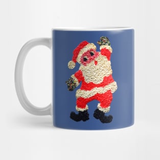 Vintage "Melted Plastic" Santa Mug